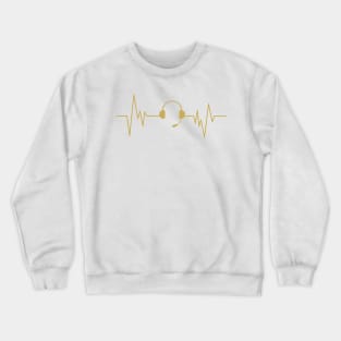 911 Hero Dispatcher Headset Heartbeat Crewneck Sweatshirt